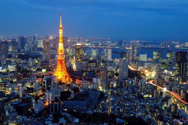 Tokyo and tokyo tower