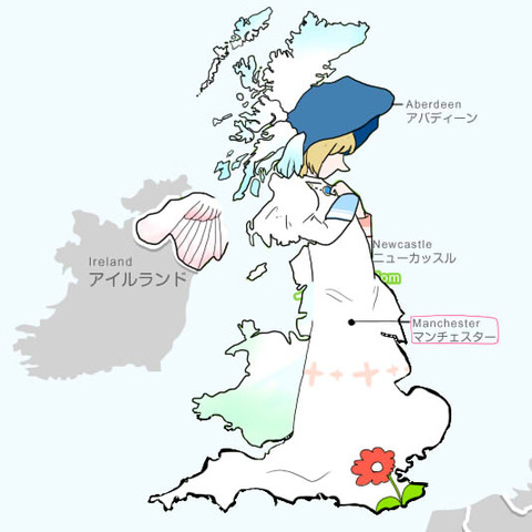 Mapa Inglaterra visto pelos japoneses 04